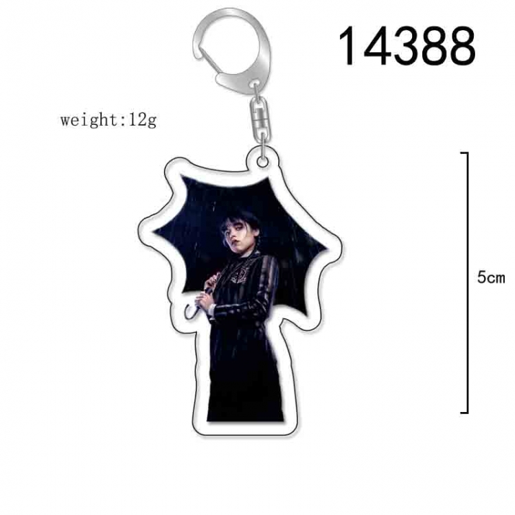 The Addams Family Anime Acrylic Keychain Charm price for 5 pcs 14388