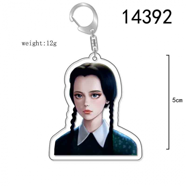 The Addams Family Anime Acrylic Keychain Charm price for 5 pcs 14392