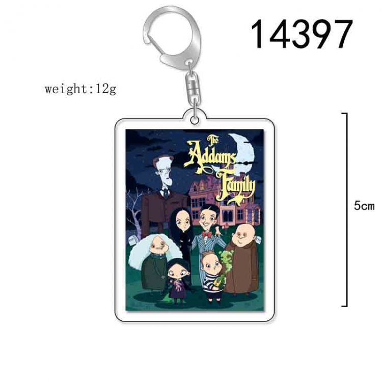 The Addams Family Anime Acrylic Keychain Charm price for 5 pcs 14397