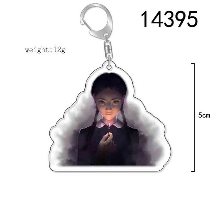 The Addams Family Anime Acrylic Keychain Charm price for 5 pcs 14395