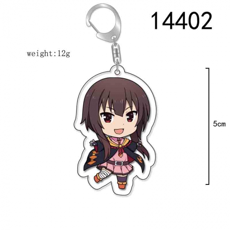 Blessings for a better world Anime Acrylic Keychain Charm price for 5 pcs 14402