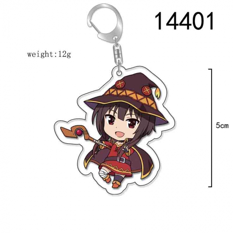 Blessings for a better world Anime Acrylic Keychain Charm price for 5 pcs 14401