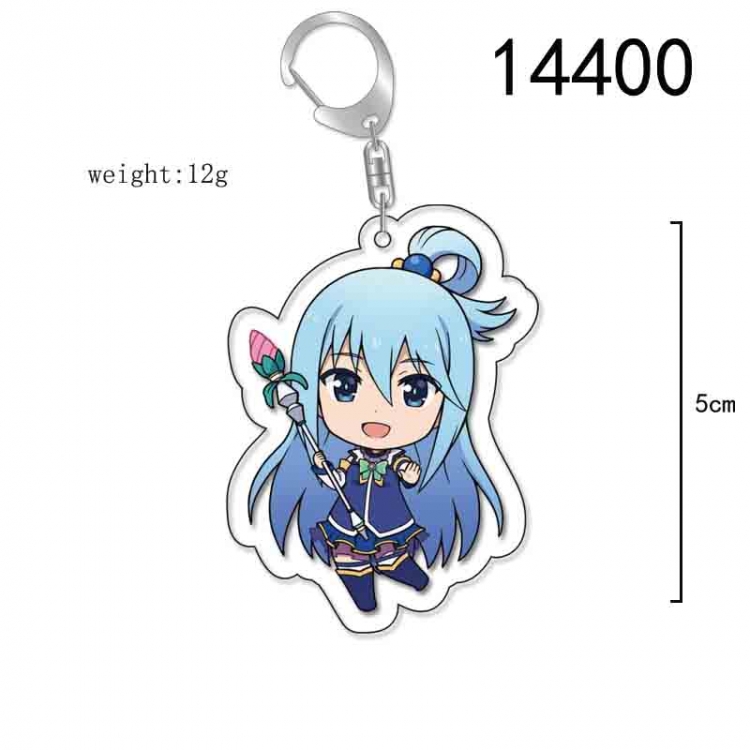 Blessings for a better world Anime Acrylic Keychain Charm price for 5 pcs 14400