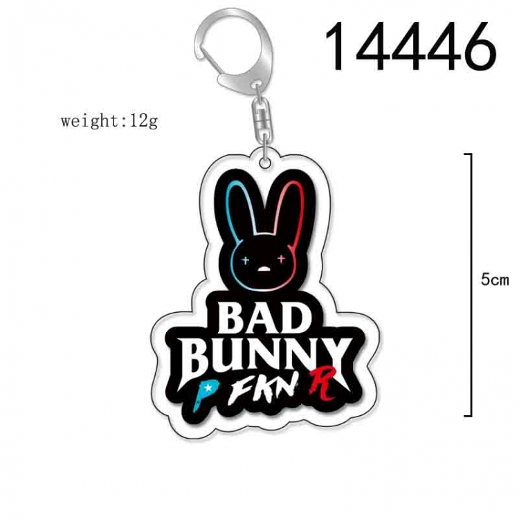 Bad Bunny Anime Acrylic Keychain Charm price for 5 pcs 14446