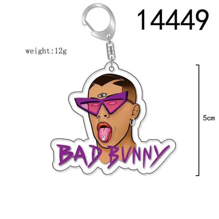 Bad Bunny Anime Acrylic Keychain Charm price for 5 pcs 14449