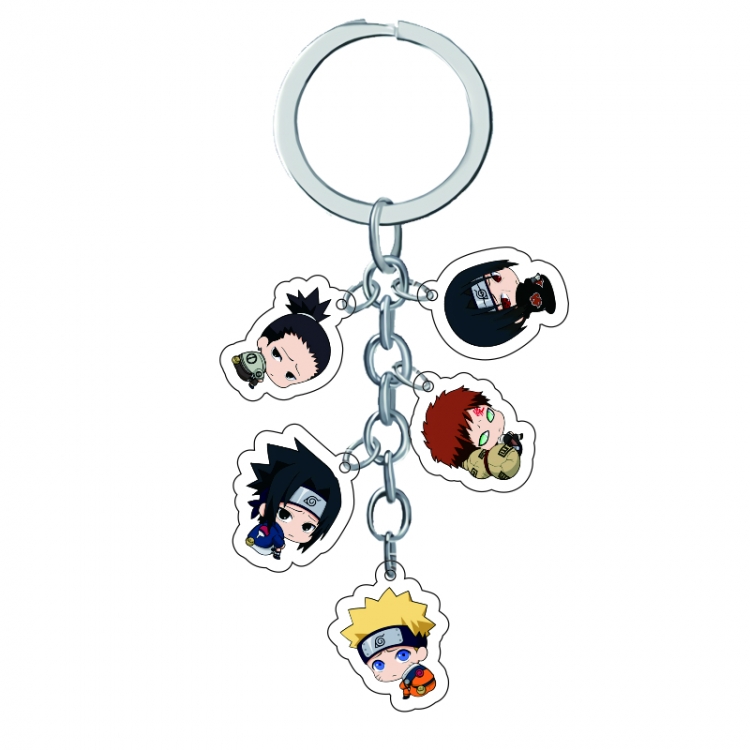 Naruto Anime Peripheral Pendant Acrylic Keychain Charm price for 5 pcs