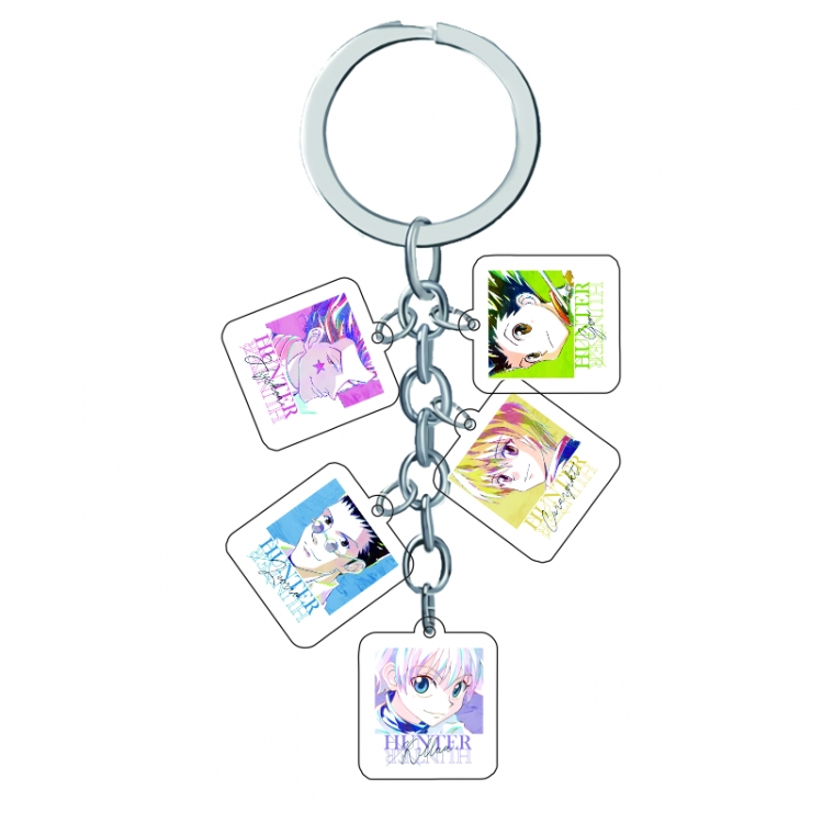 HunterXHunter Anime Peripheral Pendant Acrylic Keychain Charm price for 5 pcs A319