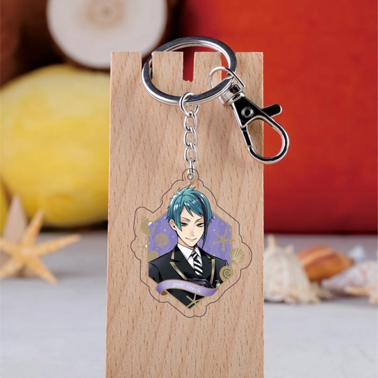 Disney Twisted-Wonderland Anime acrylic Key Chain price for 5 pcs 6039