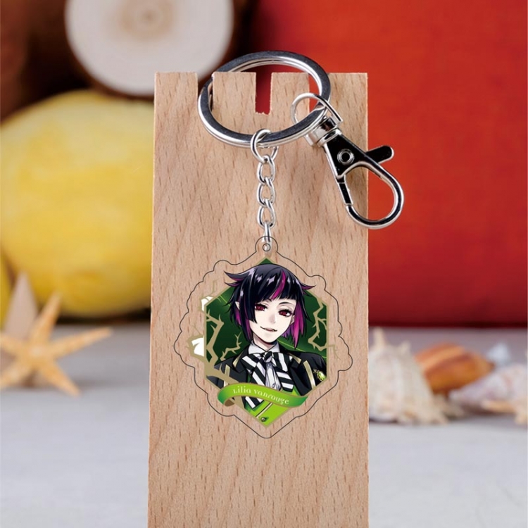 Disney Twisted-Wonderland Anime acrylic Key Chain price for 5 pcs 6065