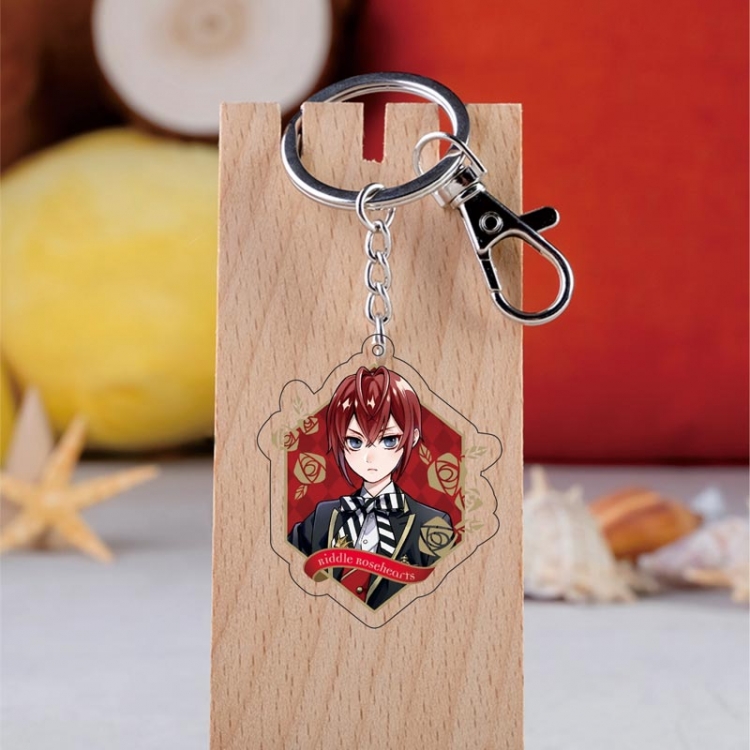 Disney Twisted-Wonderland Anime acrylic Key Chain price for 5 pcs 6030