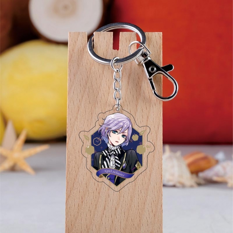 Disney Twisted-Wonderland Anime acrylic Key Chain price for 5 pcs 6060