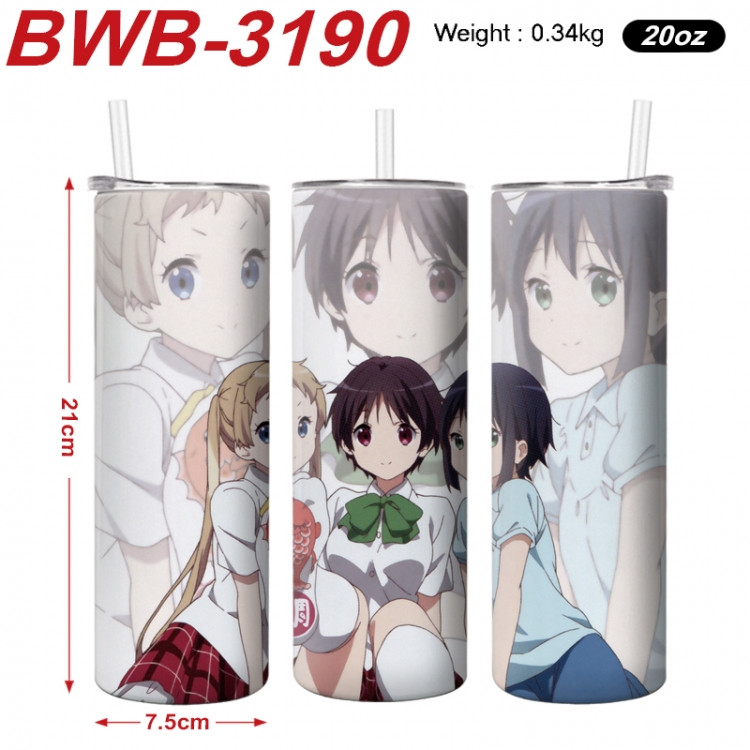 Chuunibyou Demo Koi Ga Shitai Anime printing insulation cup straw cup 21X7.5CM BWB-3190A