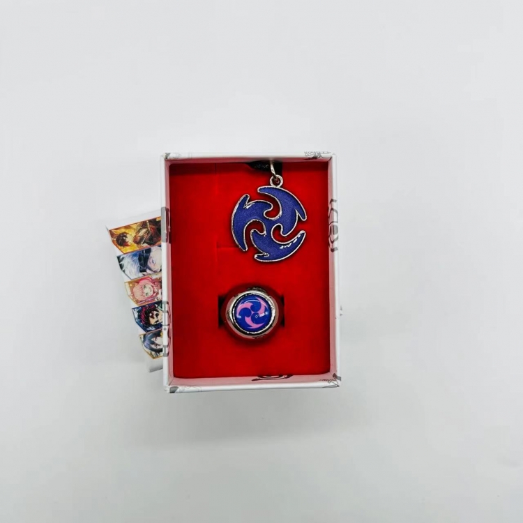 Genshin Impact Anime peripheral ring necklace box Pack 3831