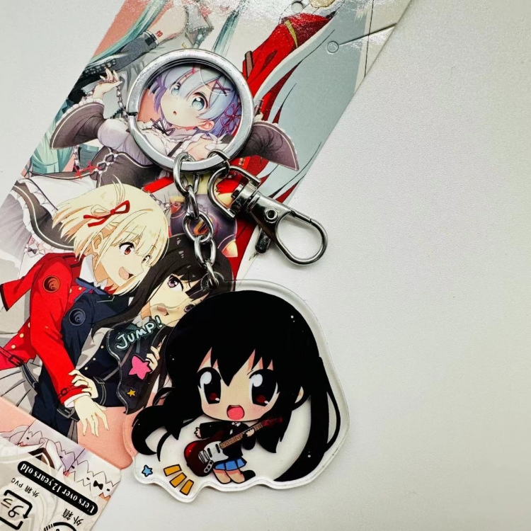 K-ON!  Anime peripheral acrylic key chain pendant price for 5 pcs