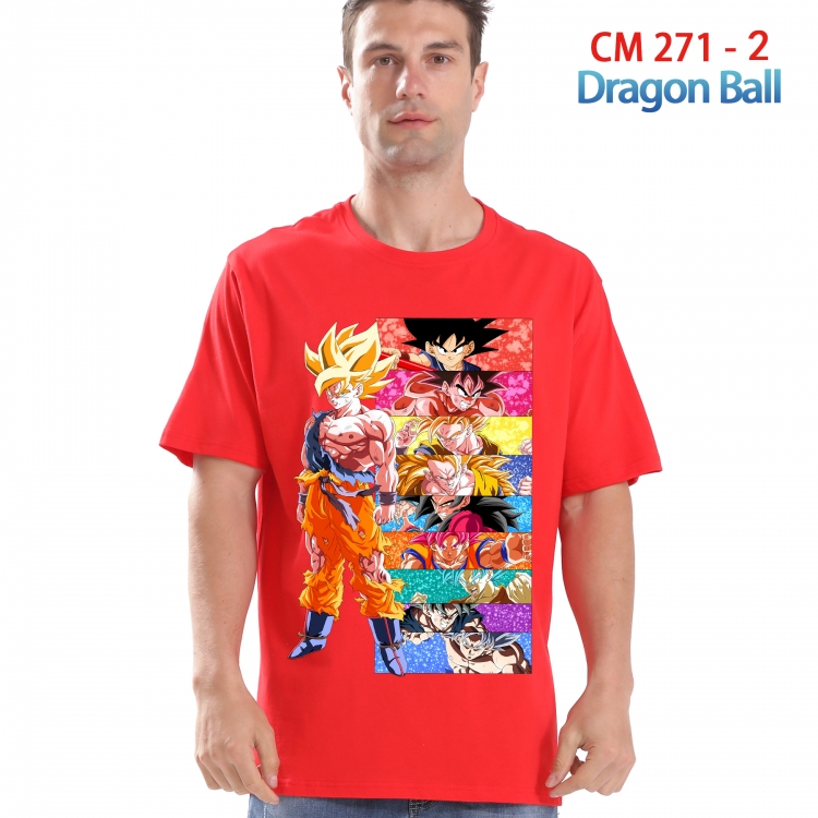 DRAGON BALL Printed short-sleeved cotton T-shirt from S to 4XL  271 2