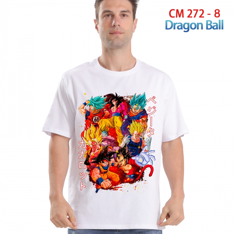 DRAGON BALL Printed short-sleeved cotton T-shirt from S to 4XL 272 8