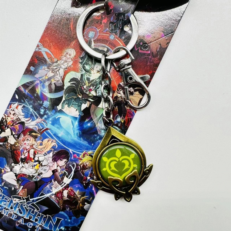 Genshin Impact  Animation metal keychain pendant price for 5 pcs