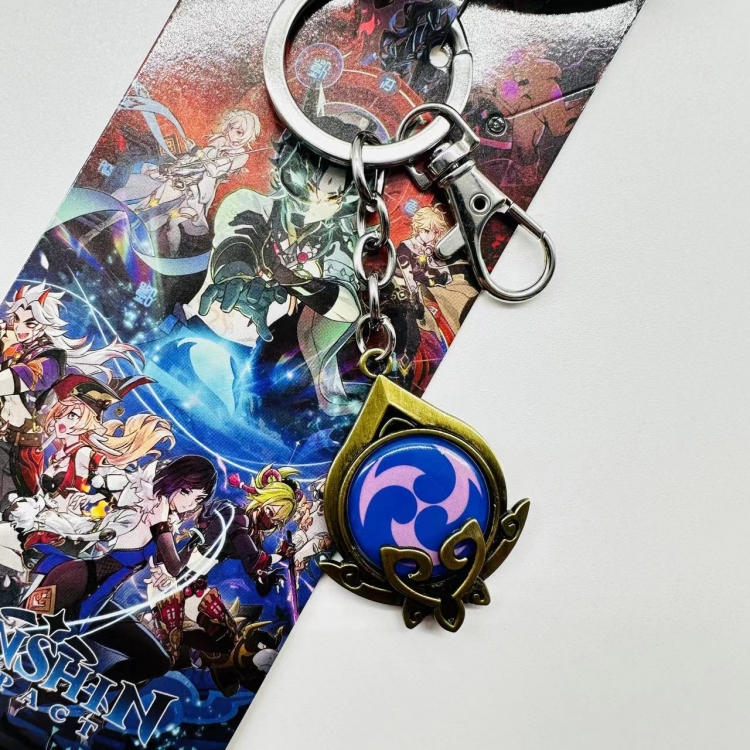 Genshin Impact  Animation metal keychain pendant price for 5 pcs