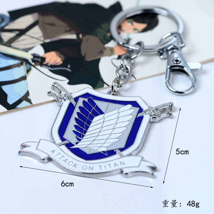 Shingeki no Kyojin Animation peripheral metal keychain pendant price for 5 pcs