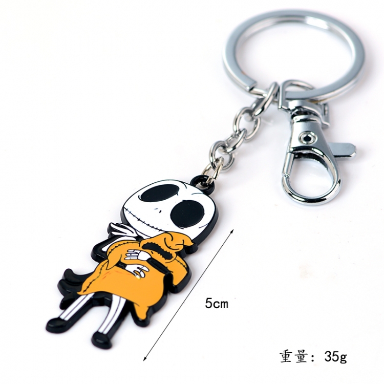 The Nightmare Before Christmas Animation peripheral metal keychain pendant price for 5 pcs