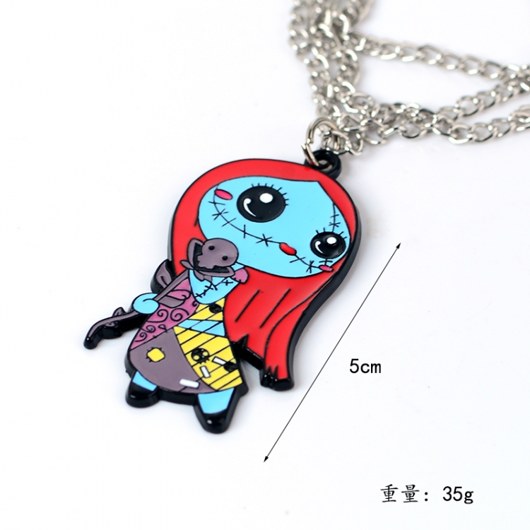 The Nightmare Before Christmas Anime cartoon metal necklace pendant price for 5 pcs