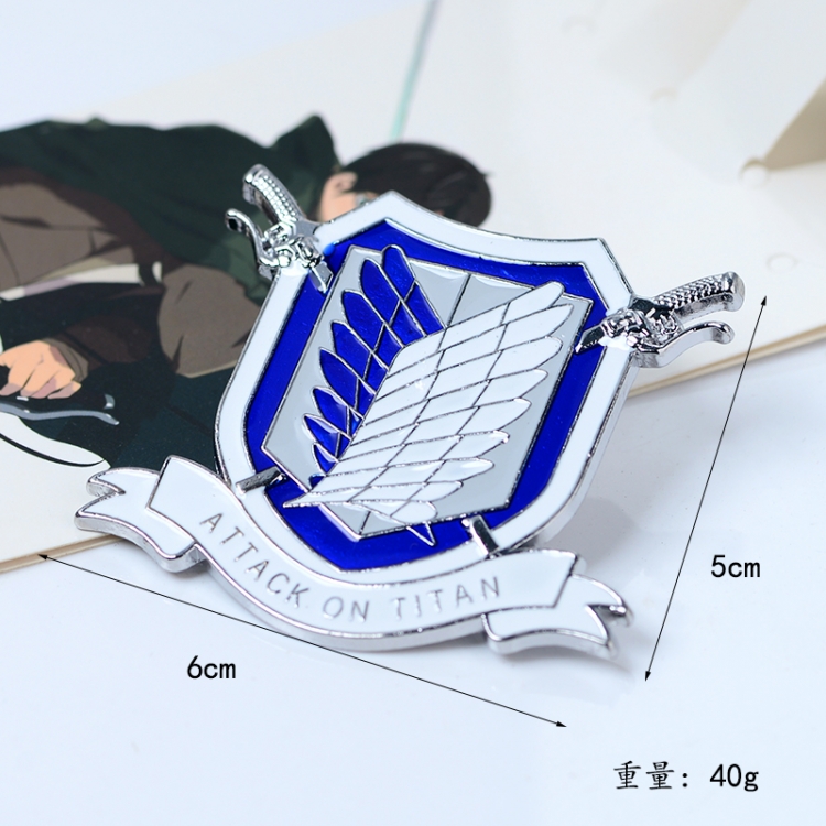 Shingeki no Kyojin Anime cartoon metal brooch  price for 5 pcs