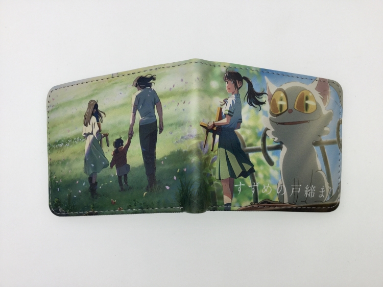 Tour of Bell and Bud Anime two fold  Short wallet 11X9.5CM