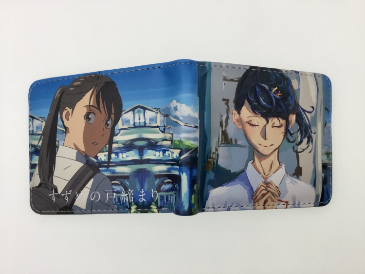 Tour of Bell and Bud Anime two fold  Short wallet 11X9.5CM