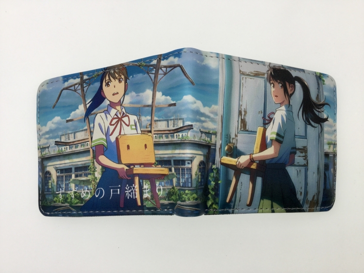 Tour of Bell and Bud Anime two fold  Short wallet 11X9.5CM