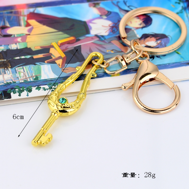 Tour of Bell and Bud  Anime peripheral metal keychain pendant price for 5 pcs 6Cm