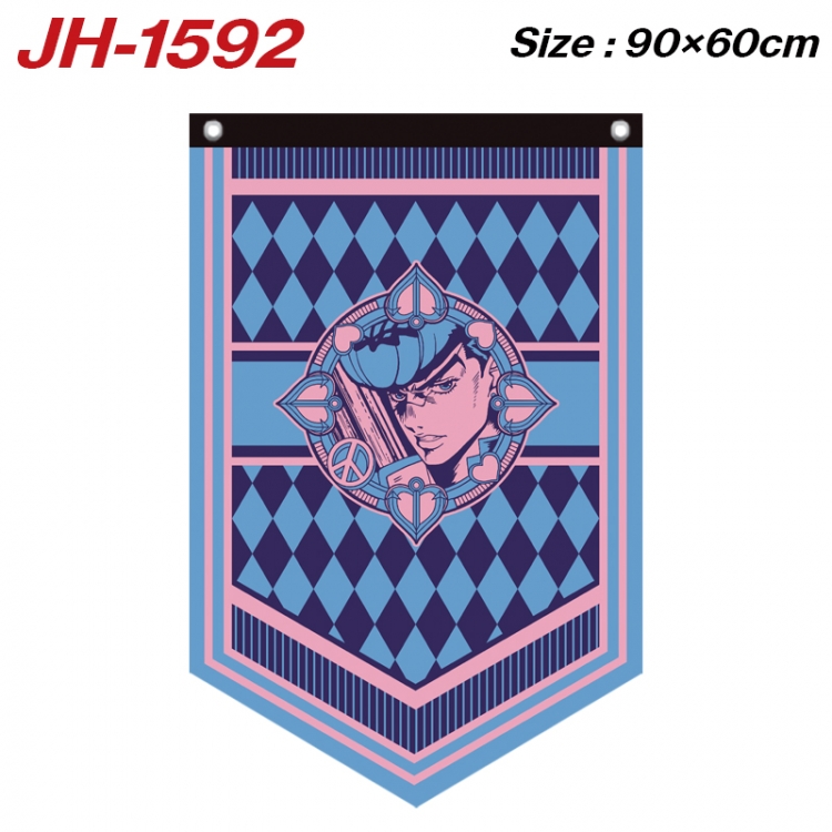 JoJos Bizarre Adventure Anime Peripheral Full Color Printing Banner 90X60CM  JH-1592