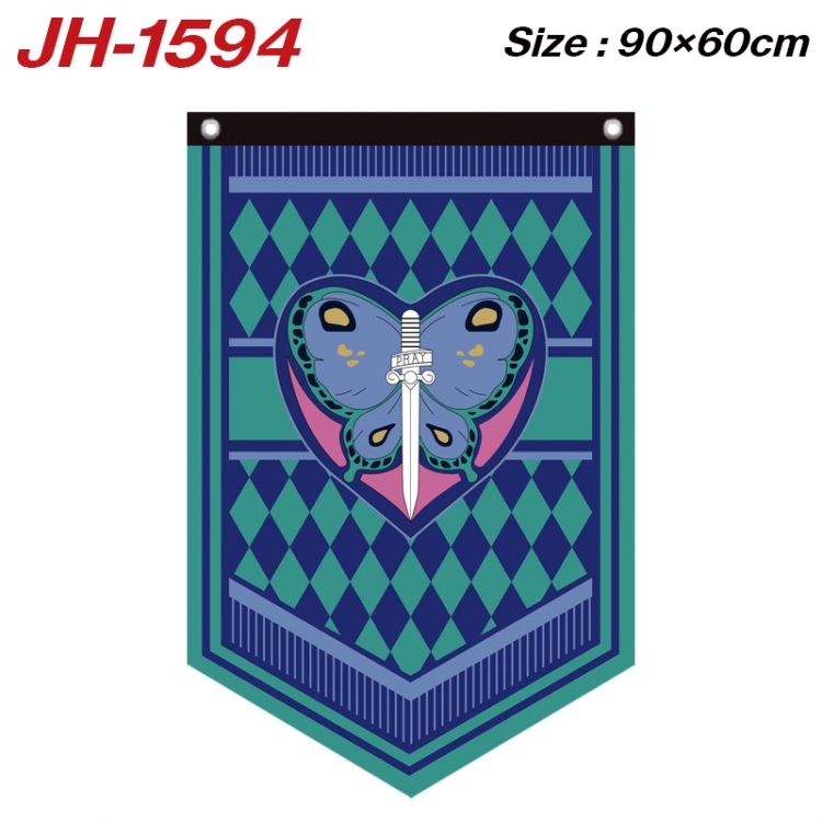 JoJos Bizarre Adventure Anime Peripheral Full Color Printing Banner 90X60CM JH-1594