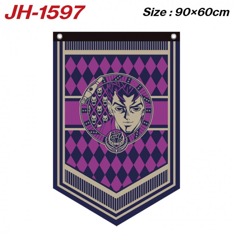 JoJos Bizarre Adventure Anime Peripheral Full Color Printing Banner 90X60CM  JH-1597