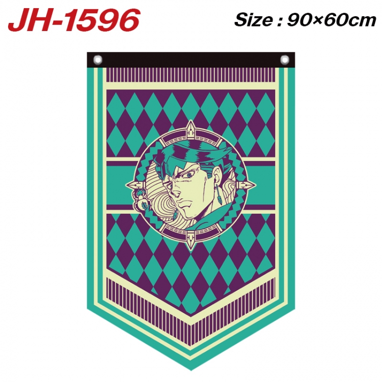 JoJos Bizarre Adventure Anime Peripheral Full Color Printing Banner 90X60CM  JH-1596