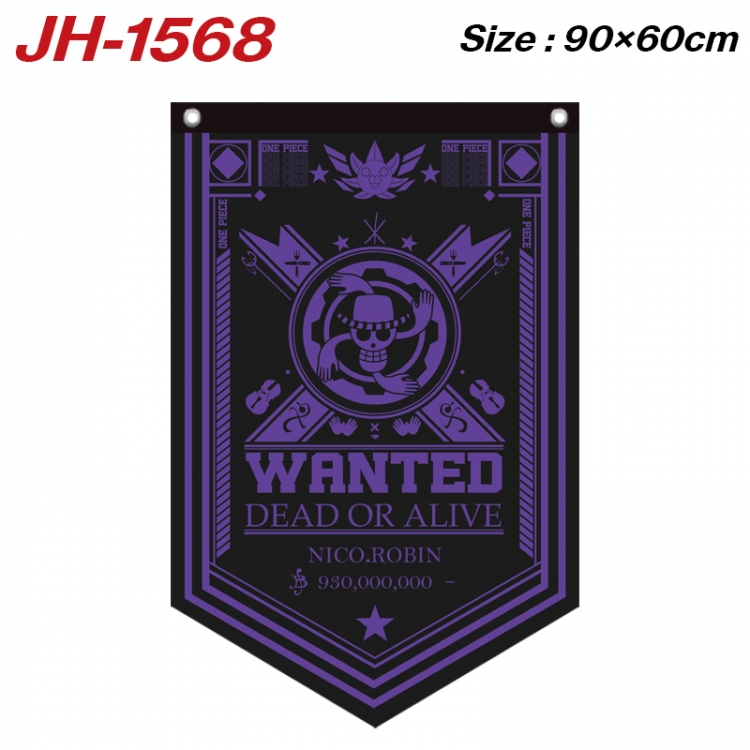 One Piece Anime Peripheral Full Color Printing Banner 90X60CM  JH-1568