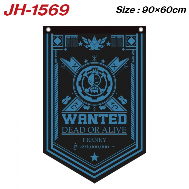 One Piece Anime Peripheral Full Color Printing Banner 90X60CM JH-1569