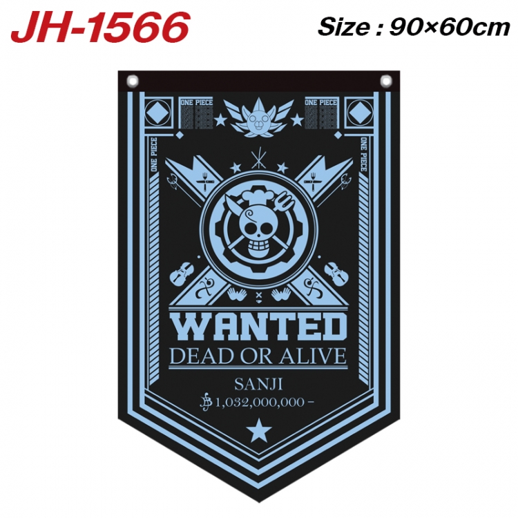 One Piece Anime Peripheral Full Color Printing Banner 90X60CM JH-1566