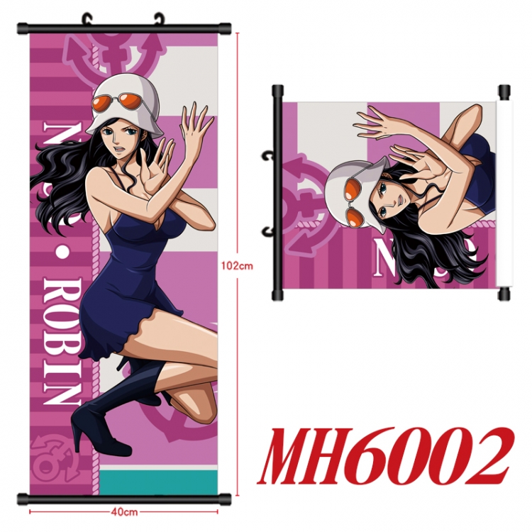 One Piece Anime black Plastic rod Cloth painting Wall Scroll 40X102CM MH6002A