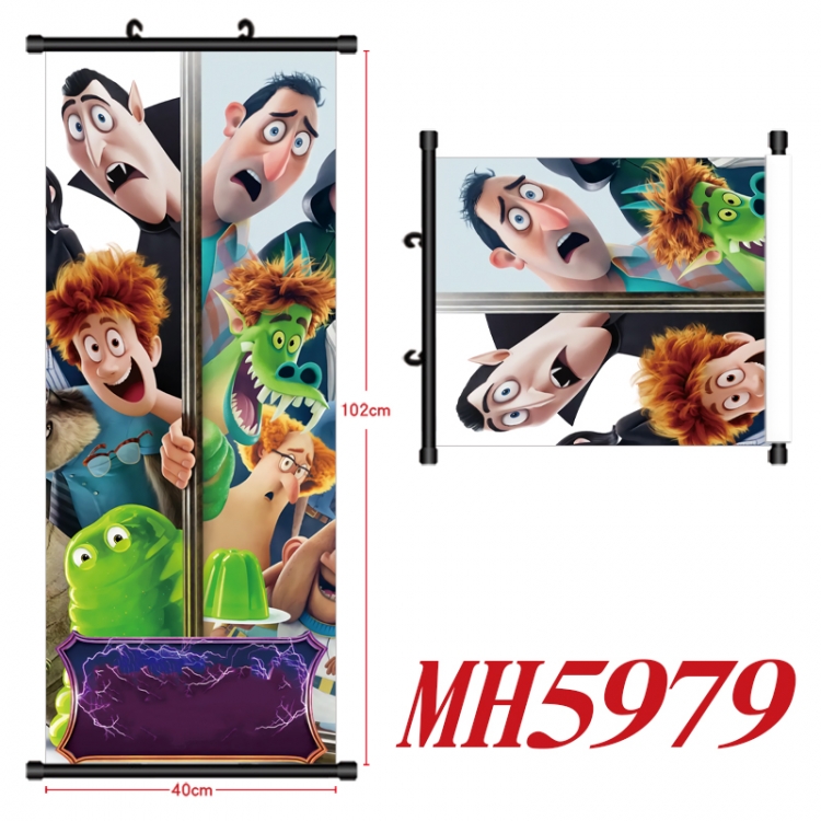 hotel Transylvania Anime black Plastic rod Cloth painting Wall Scroll 40X102CM  MH5979A