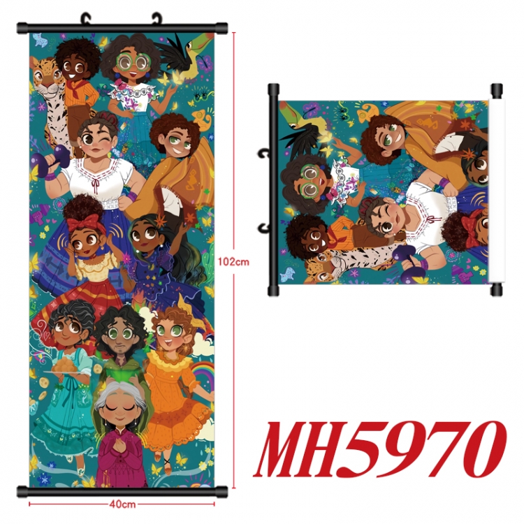 full house of magic Anime black Plastic rod Cloth painting Wall Scroll 40X102CM MH5970A