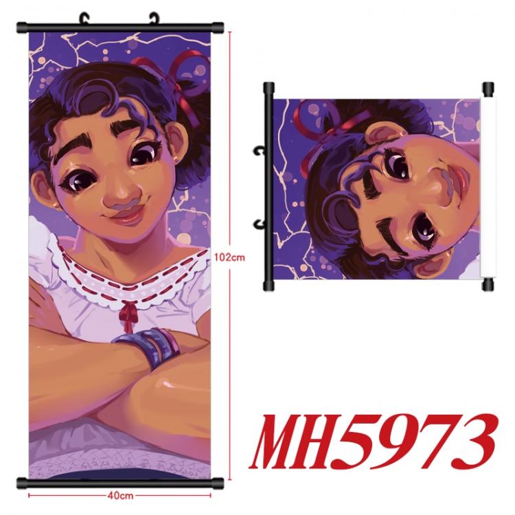 full house of magic Anime black Plastic rod Cloth painting Wall Scroll 40X102CM MH5973A