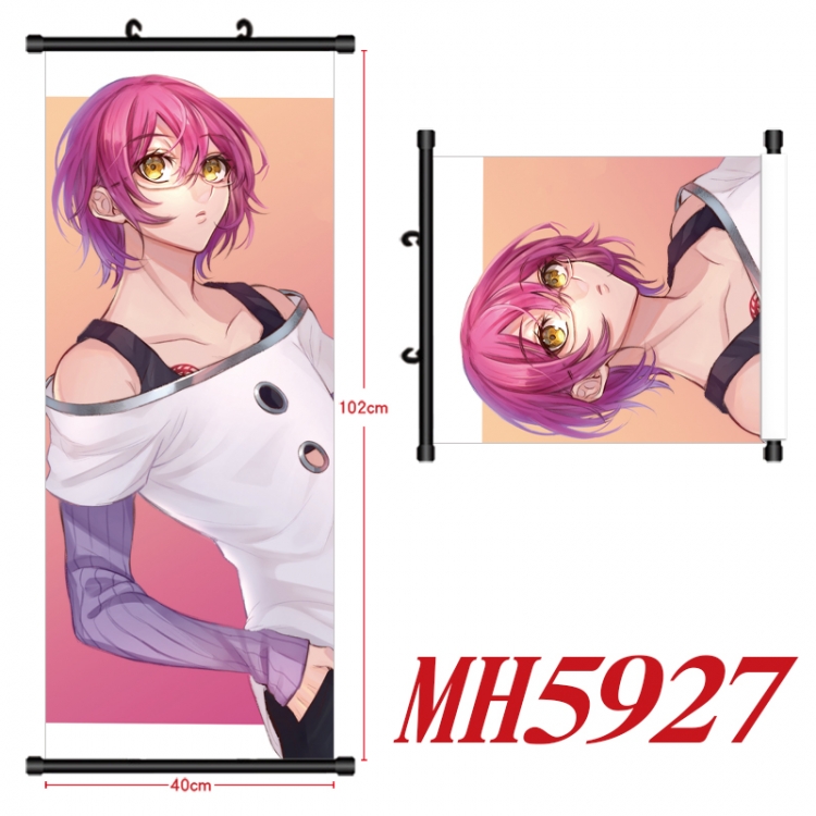 The Seven Deadly Sins Anime black Plastic rod Cloth painting Wall Scroll 40X102CM MH5927A