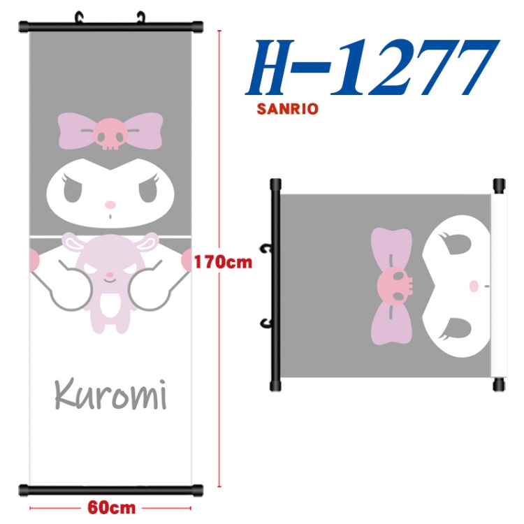 sanrio Black plastic rod cloth hanging canvas painting Wall Scroll 60x170cm H-1277A