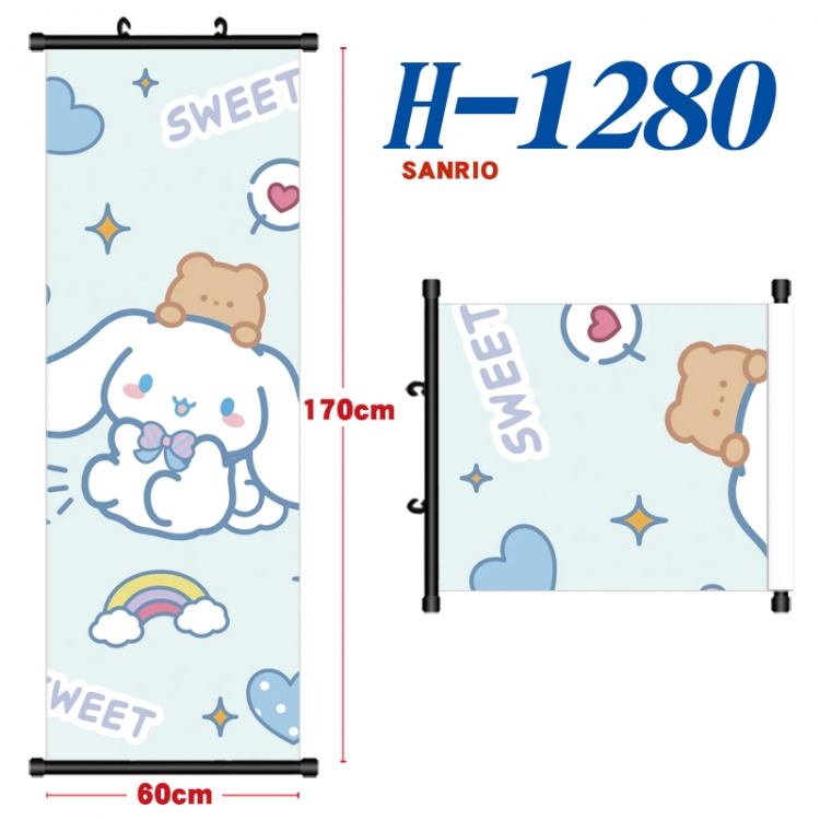 sanrio Black plastic rod cloth hanging canvas painting Wall Scroll 60x170cm H-1280A