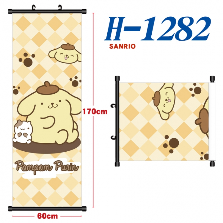 sanrio Black plastic rod cloth hanging canvas painting Wall Scroll 60x170cm H-1282A