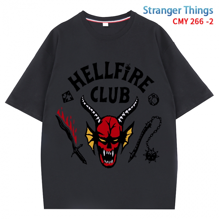 Stranger Things Anime Surrounding New Pure Cotton T-shirt from S to 4XL  CMY 266 2