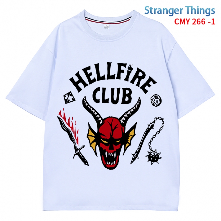 Stranger Things Anime Surrounding New Pure Cotton T-shirt from S to 4XL  CMY 266 1