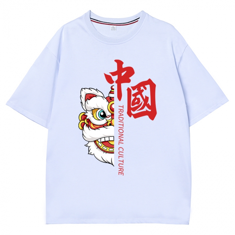 China-Chic Wind Anime Surrounding New Pure Cotton T-shirt from S to 4XL  CMY-3000-1