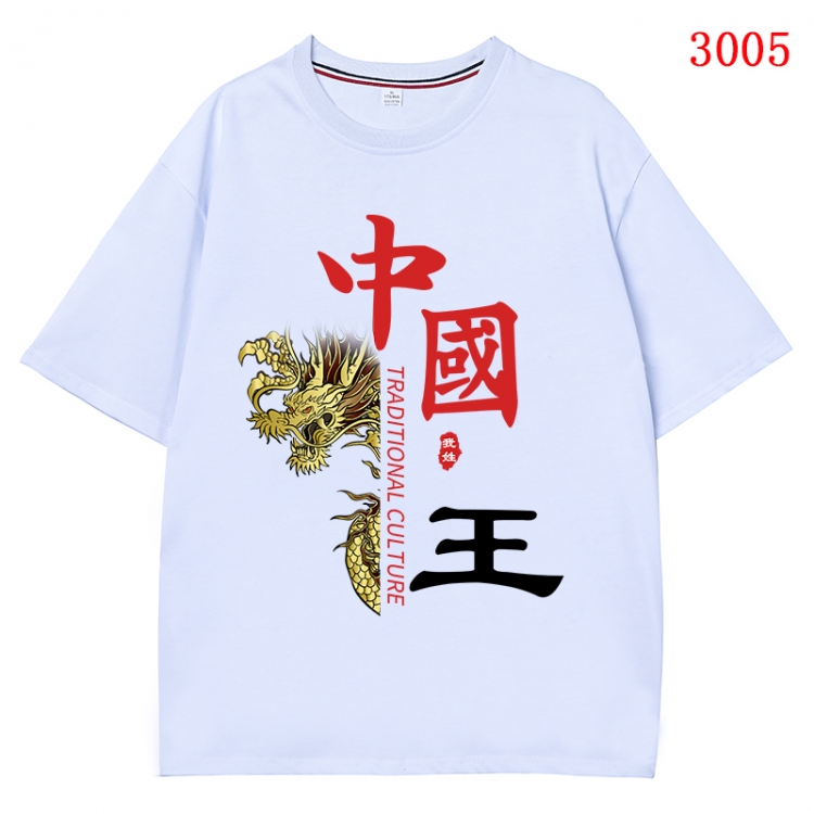China-Chic Wind Anime Surrounding New Pure Cotton T-shirt from S to 4XL CMY-3005-1