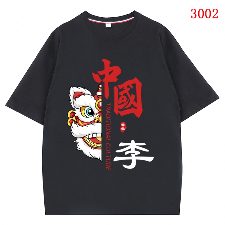 China-Chic Wind Anime Surrounding New Pure Cotton T-shirt from S to 4XL CMY-3002-2